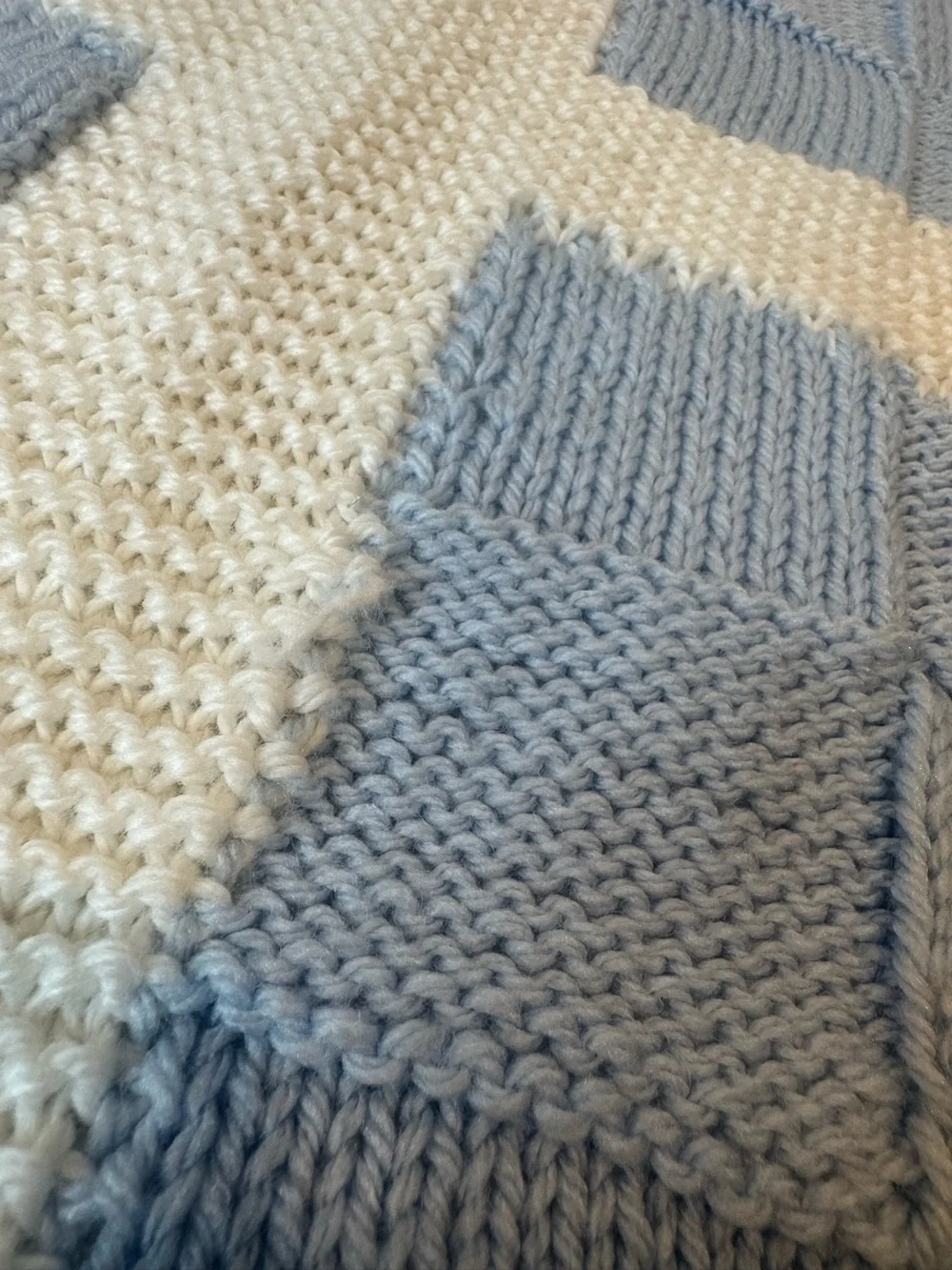 Homemade hand knit